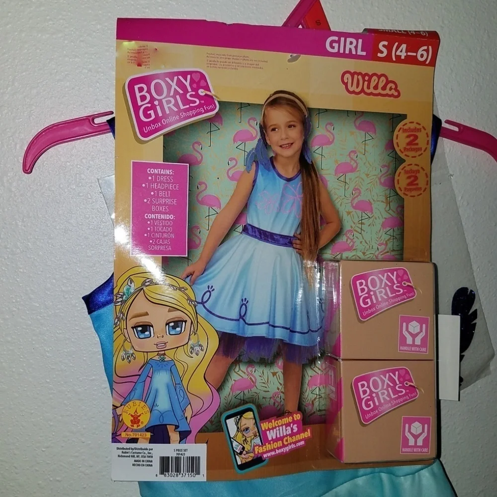 NEW Willa Boxy Girls Halloween Costume Small 4-6 - Picture 3 of 7